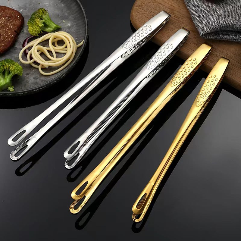 Kitchen food tongs, non-slip barbecue tongs