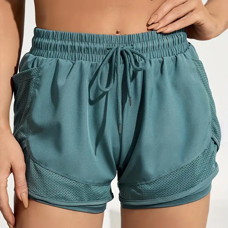 Women's 2-in-1 Yoga Shorts With Quick-Drying Fabric