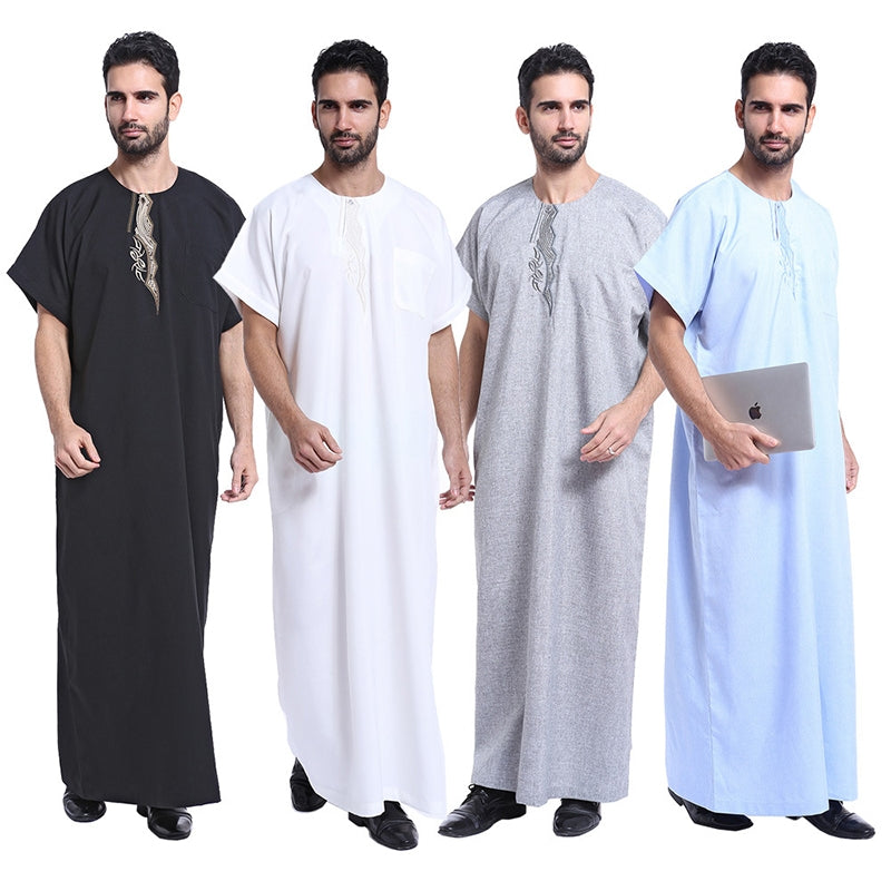 New Men's Short-Sleeve Robe – Stylish and Comfortable