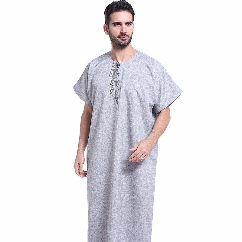 New Men's Short-Sleeve Robe – Stylish and Comfortable