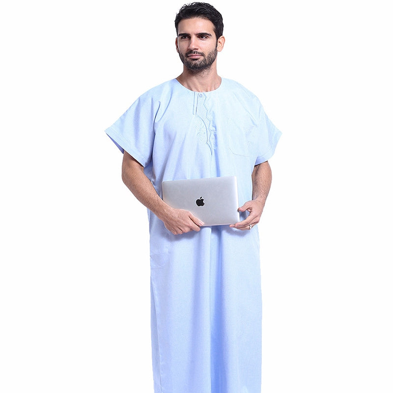 New Men's Short-Sleeve Robe – Stylish and Comfortable