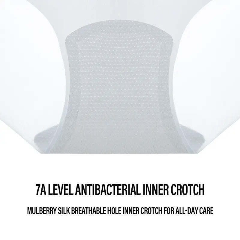Ice Silk High Waist Seamless Quick-drying Tummy-control Panties