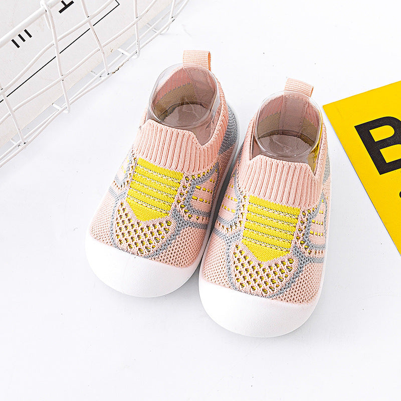 Baby Flying Knit Toddler Shoes & Soft-soled Shoes, Breathable And Non-slip