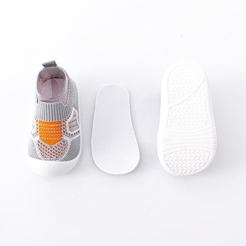 Baby Flying Knit Toddler Shoes & Soft-soled Shoes, Breathable And Non-slip