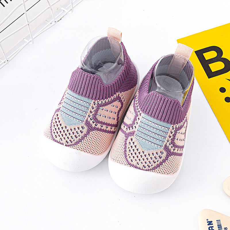 Baby Flying Knit Toddler Shoes & Soft-soled Shoes, Breathable And Non-slip