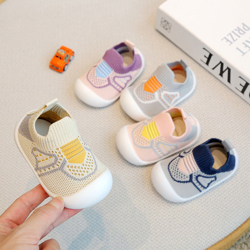 Baby Flying Knit Toddler Shoes & Soft-soled Shoes, Breathable And Non-slip