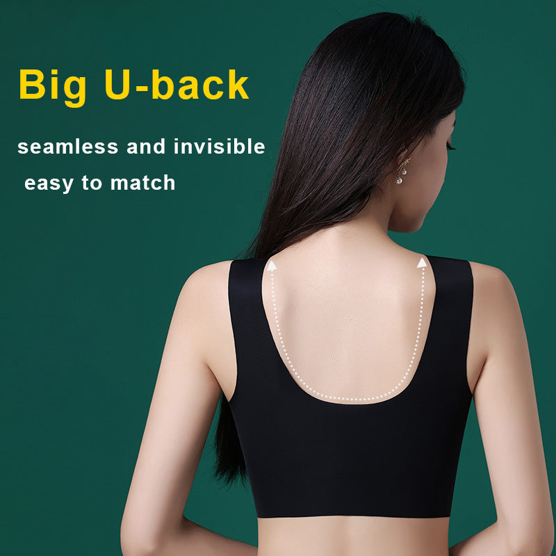 Lace Gathering Wireless Seamless Comfortable Breathable Sexy Bra