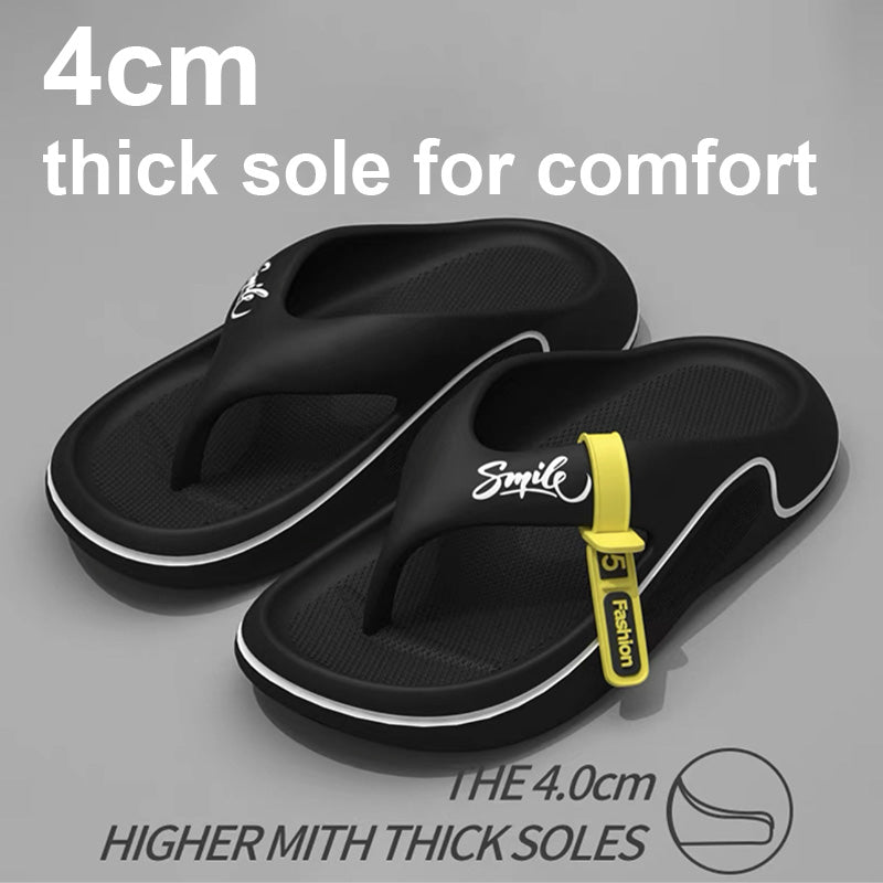 Men's Flip Flops Summer Outdoor Thick Soft Sole Cool Sandals