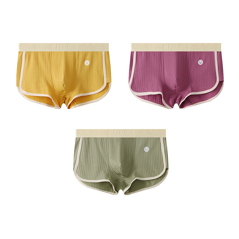 Slim Fit Men’s Breathable Boxer Briefs – Mid-Rise, Multi-Color