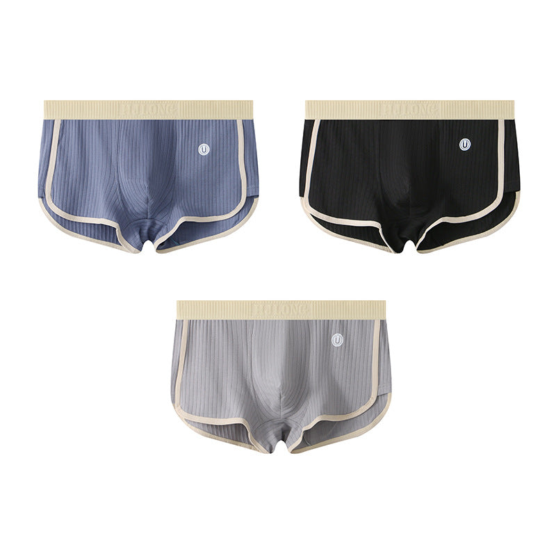 Slim Fit Men’s Breathable Boxer Briefs – Mid-Rise, Multi-Color