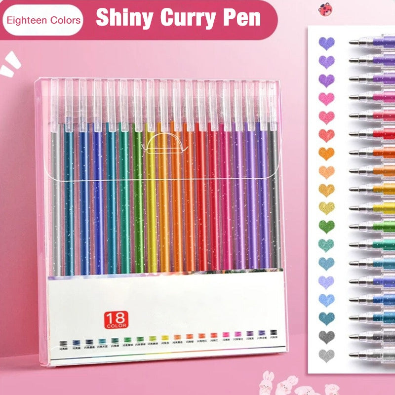 স্টুডেন্ট হাইলাইটার পেন সেট, উজ্জ্বল ফ্লুরোসেন্ট মার্কার