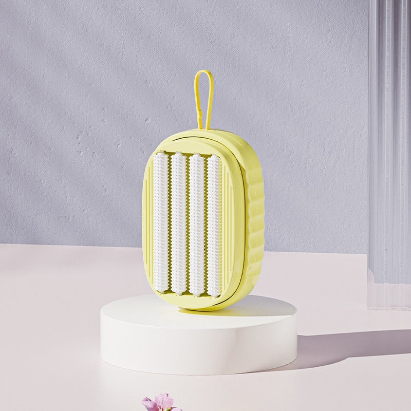 Household Soft Rubber Press-and-Refill Multifunctional Laundry Brush