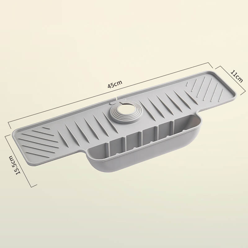 সিলিকন কল ড্রিপ ম্যাট, স্প্ল্যাশ-প্রুফ, ভাঁজযোগ্য, জল পুলিং ছাড়া