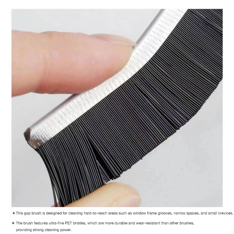 Long Slot Gap Brush, Multi-Functional Crevice Brush for Narrow Gaps and Hard-to-Reach Spaces