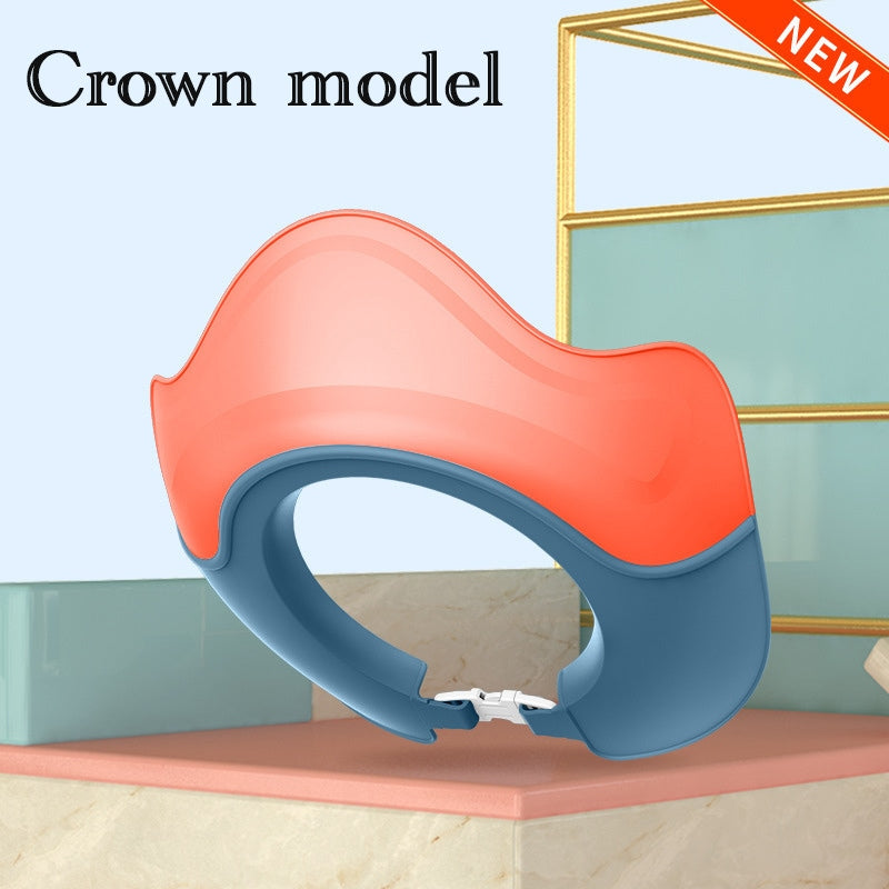 বেবি শ্যাম্পু ক্যাপ, ওয়াটারপ্রুফ কানের সুরক্ষা নরম রাবার বাথ হ্যাট