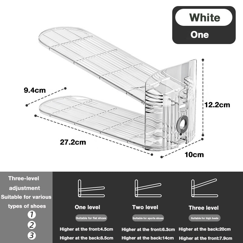 Modern Minimalist Double-Layer Adjustable Shoe Storage Rack