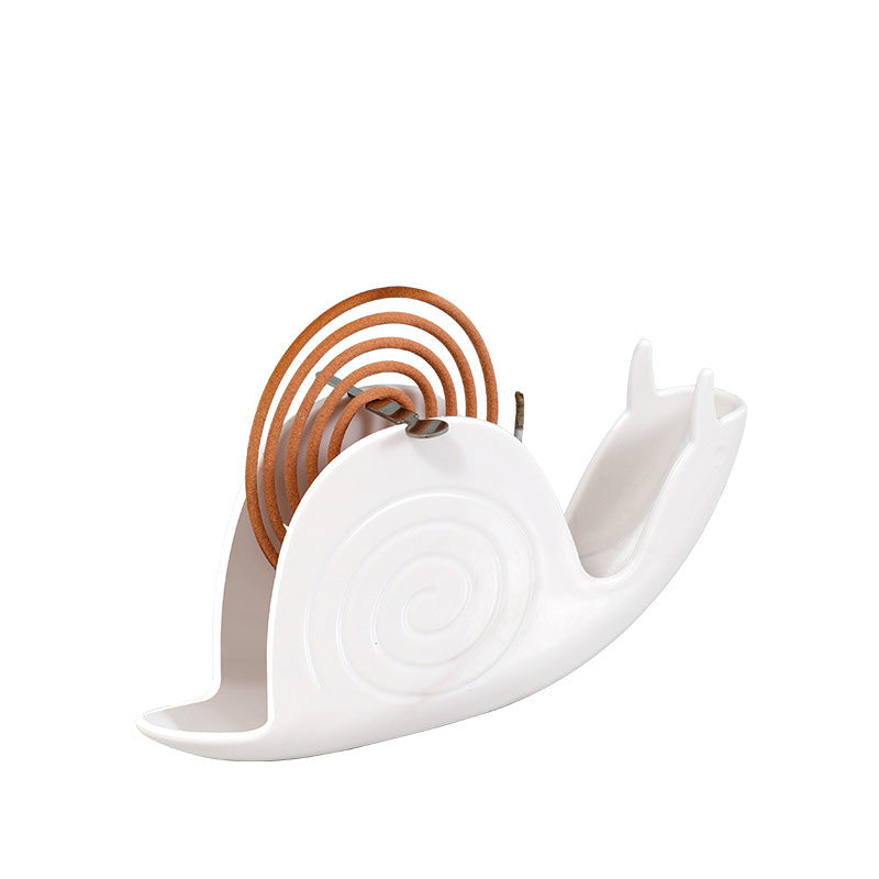 Creative Snail Fireproof Mosquito Coil Box Holder Burner