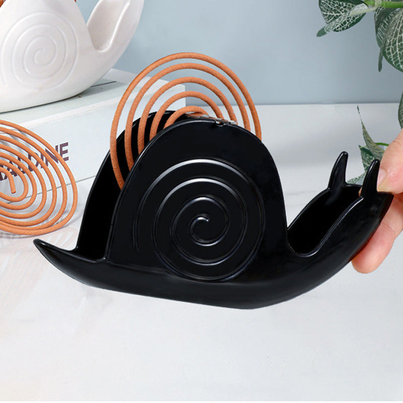 Creative Snail Fireproof Mosquito Coil Box Holder Burner