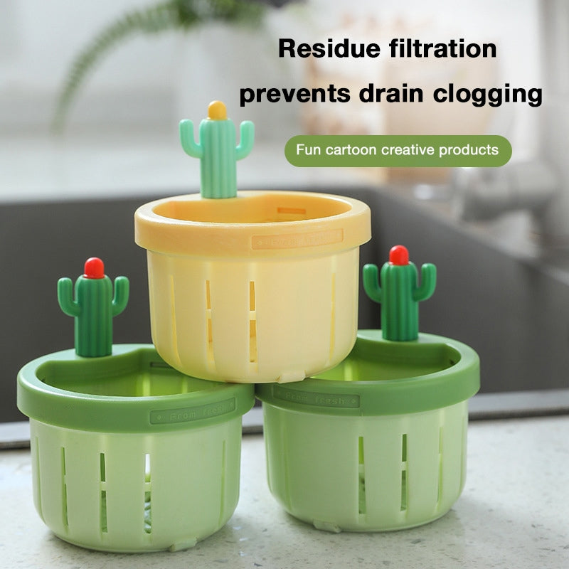 Cactus Sink Strainer – Kitchen Drain Filter for Leftovers and Food Waste, Easy Drainage Basket for Sink and Drainage System