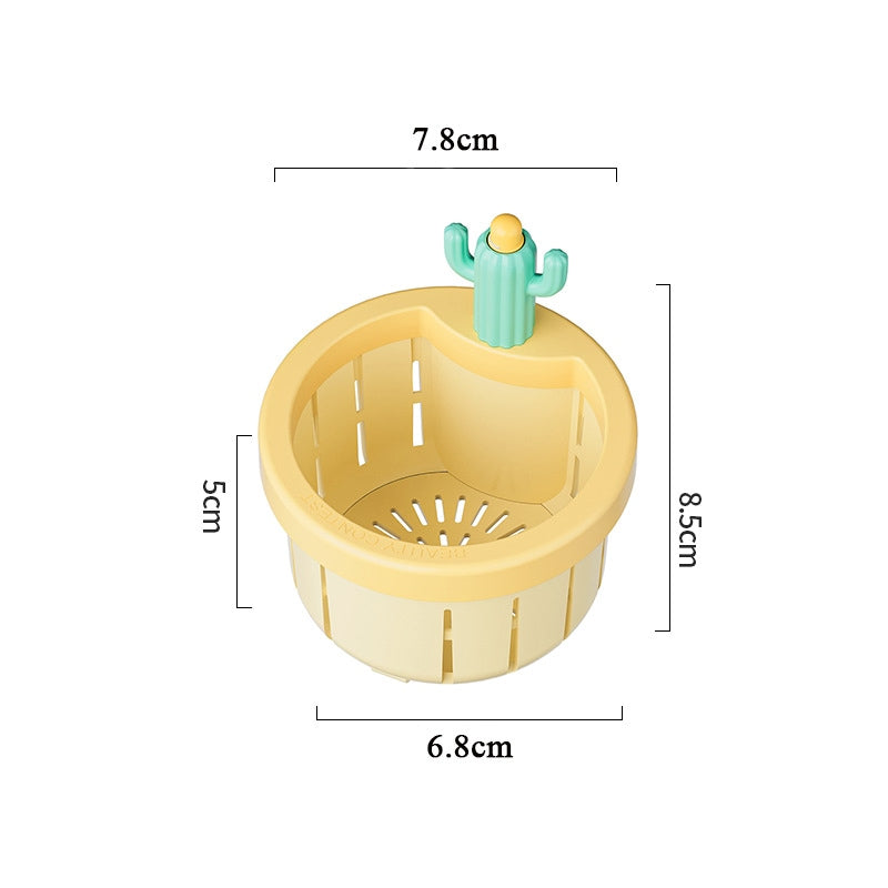 Cactus Sink Strainer – Kitchen Drain Filter for Leftovers and Food Waste, Easy Drainage Basket for Sink and Drainage System