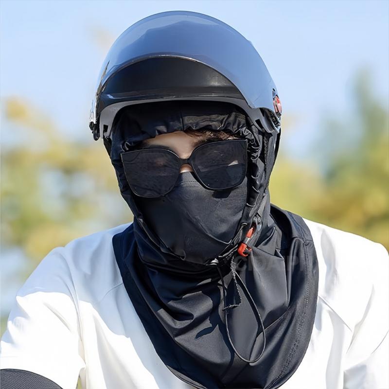 Ice Silk Breathable Neck Guard with Full Face Coverage Multi-Purpose Summer Sunscreen Hat