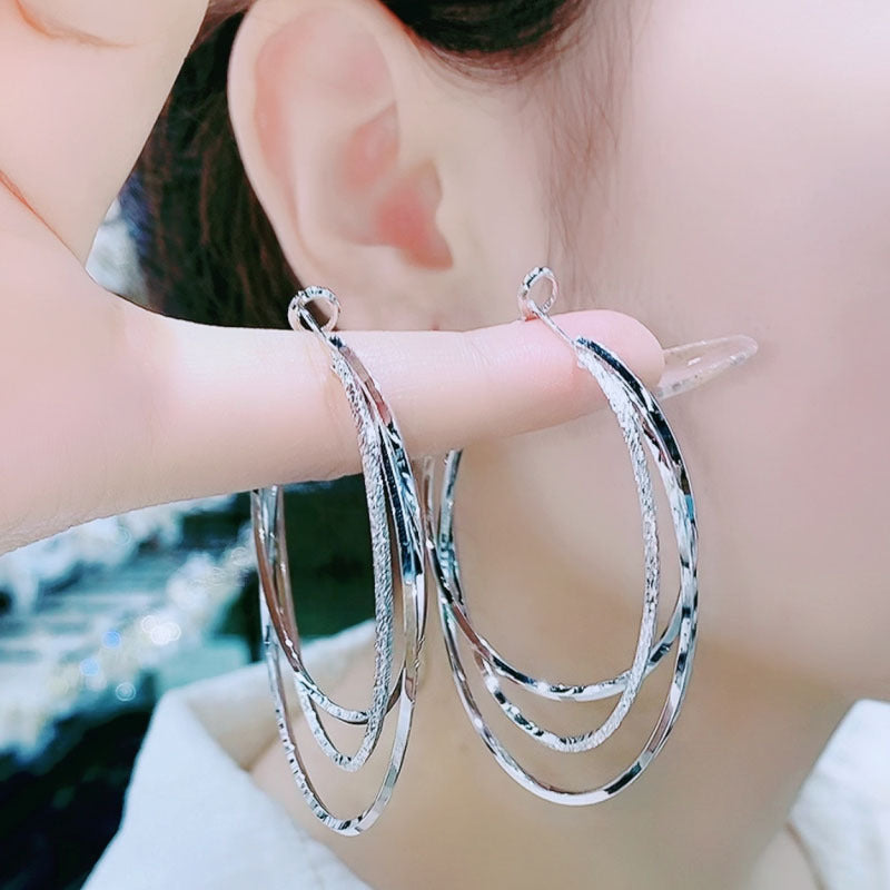 Multi-layer Hoop Earrings