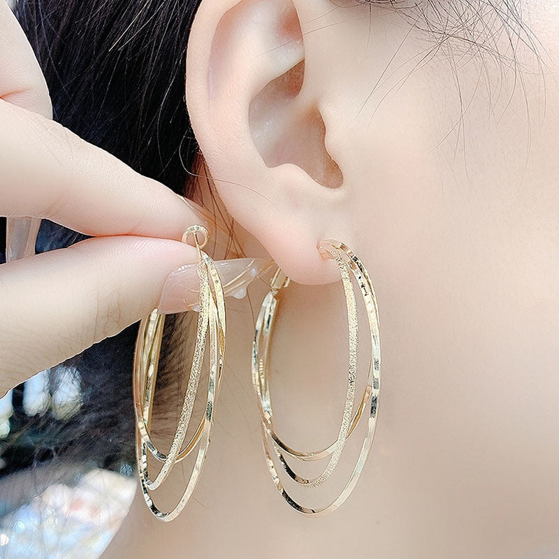 Multi-layer Hoop Earrings