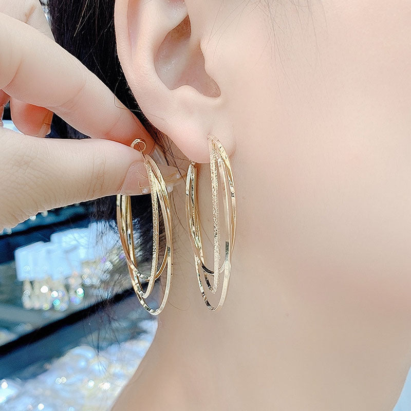 Multi-layer Hoop Earrings