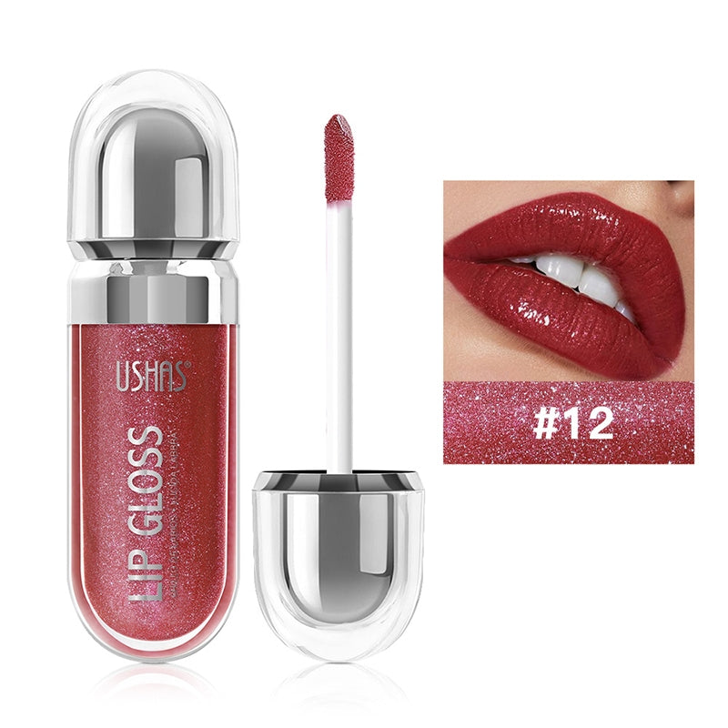 11 Colors of Pearlescent Lip Glaze, Moisturizing And Long-Lasting Mirror Liquid Lipstick