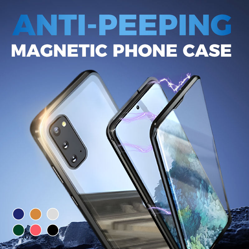 Samsung Anti-Peeping Phone Case, Full-Cover Magnetic Metal Protective Case