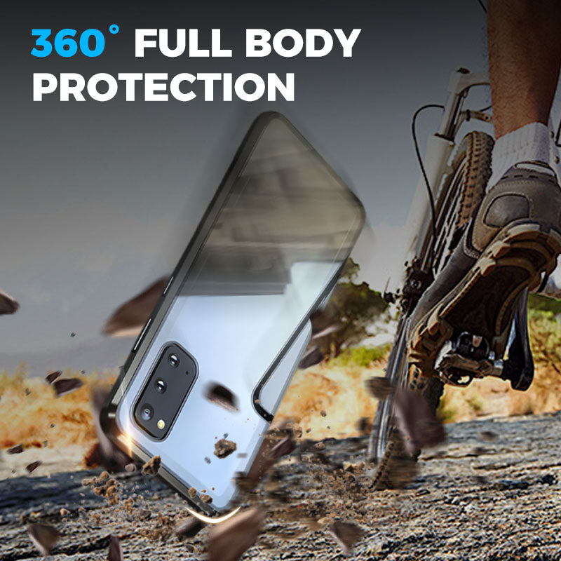 Samsung Anti-Peeping Phone Case, Full-Cover Magnetic Metal Protective Case