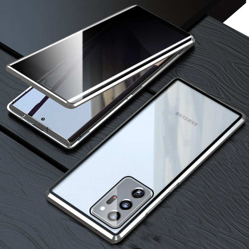 Samsung Anti-Peeping Phone Case, Full-Cover Magnetic Metal Protective Case
