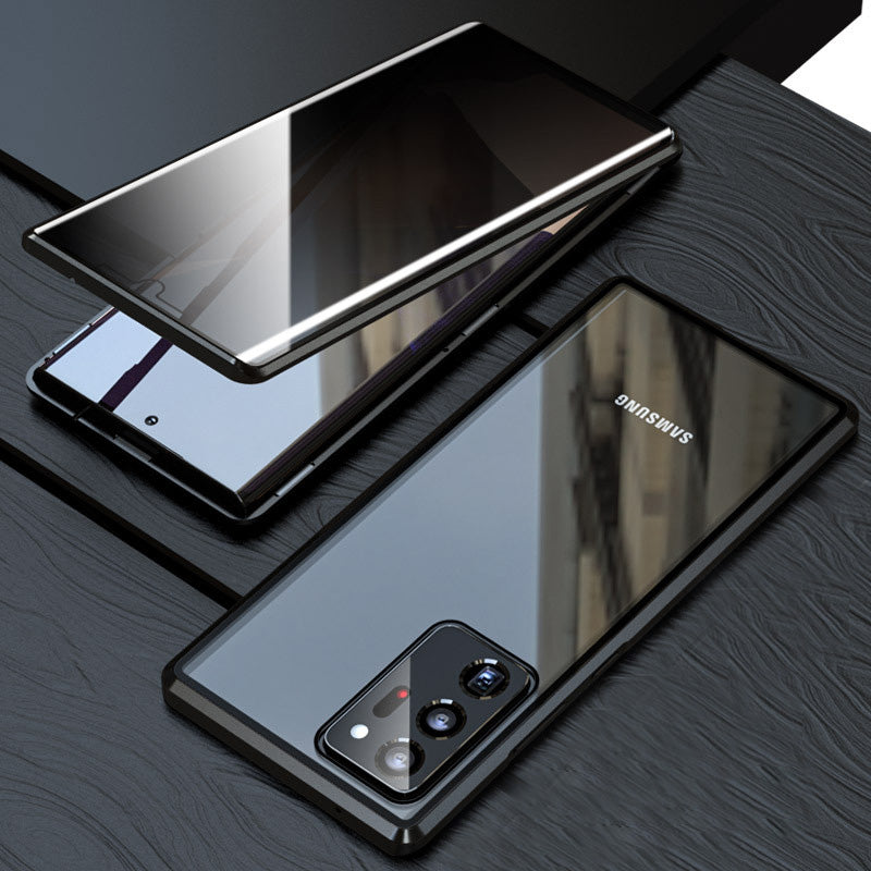 Samsung Anti-Peeping Phone Case, Full-Cover Magnetic Metal Protective Case