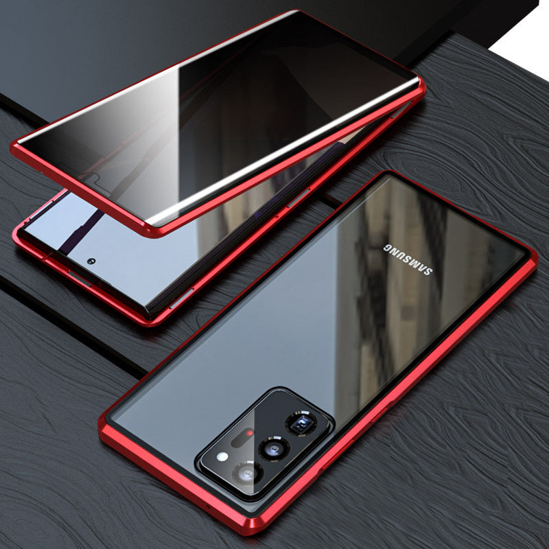 Samsung Anti-Peeping Phone Case, Full-Cover Magnetic Metal Protective Case