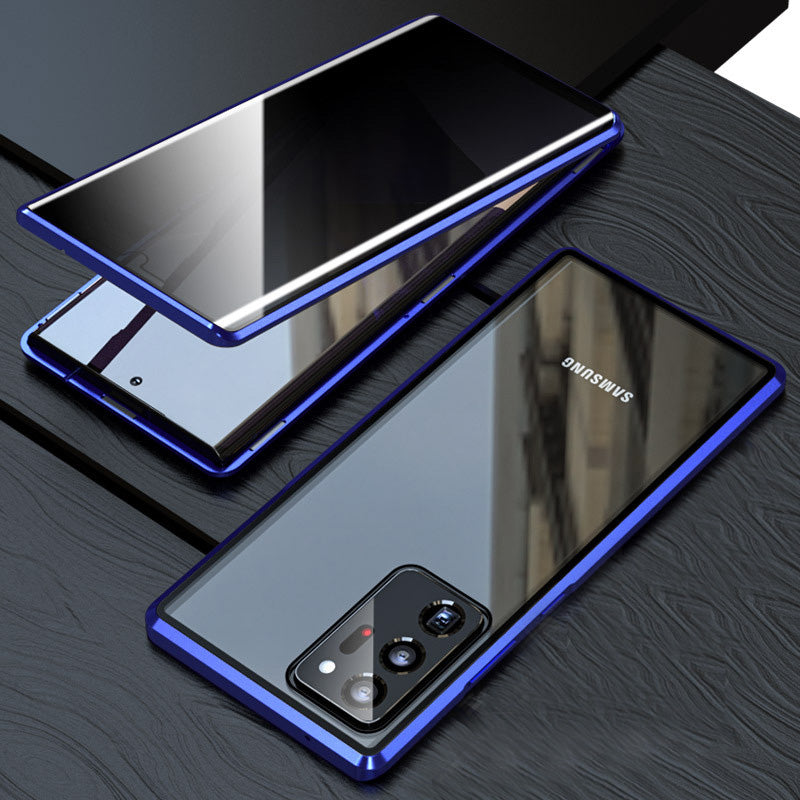 Samsung Anti-Peeping Phone Case, Full-Cover Magnetic Metal Protective Case