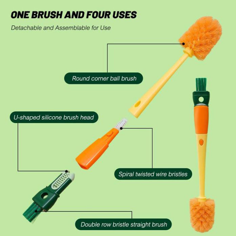 5-in-1 Multifunctional Cup Brush, Vacuum Flask Lid Cleaning Brush