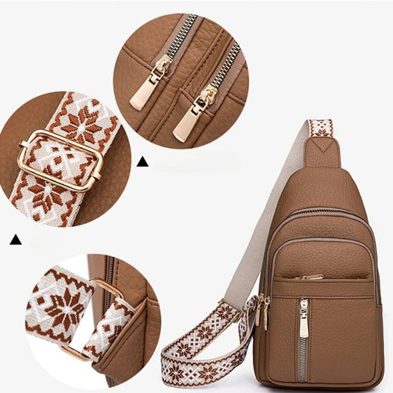 Retro Fashion Print Shoulder Bag