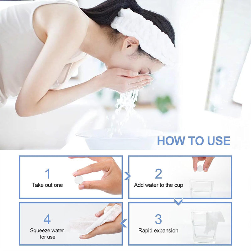 Disposable Compressed Portable Cotton Face Washing Towel