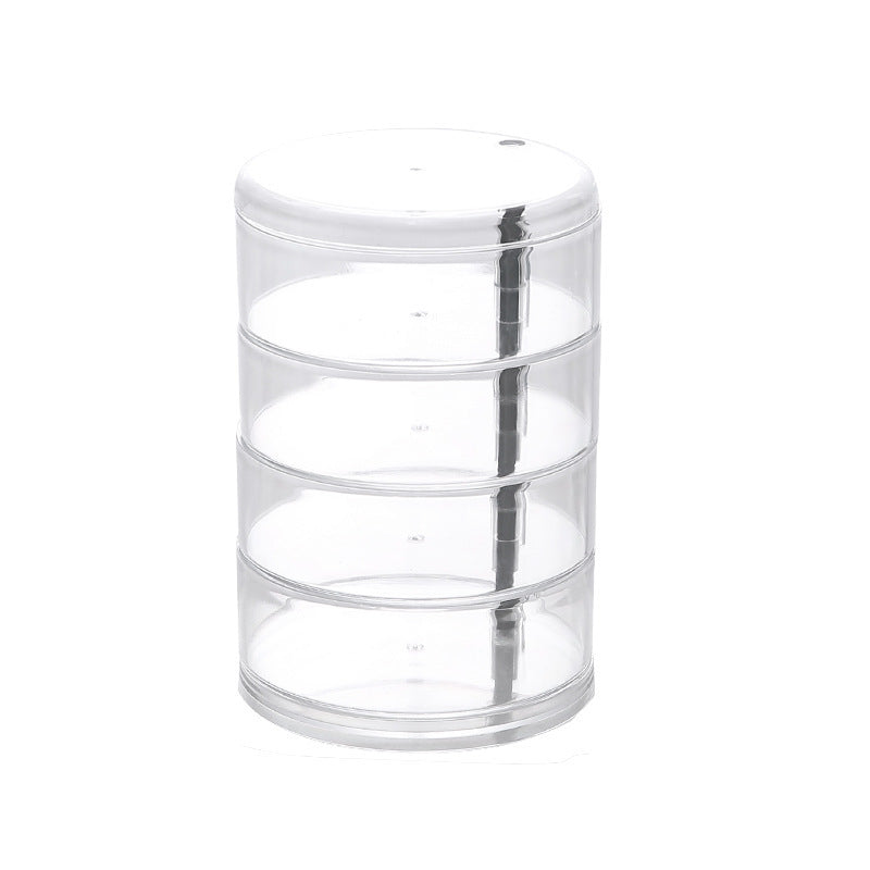 Transparent Multi-layer Rotatable Jewelry Storage Box