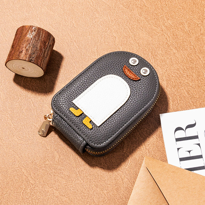 Cute Penguin PU Credit Card Coin Purse