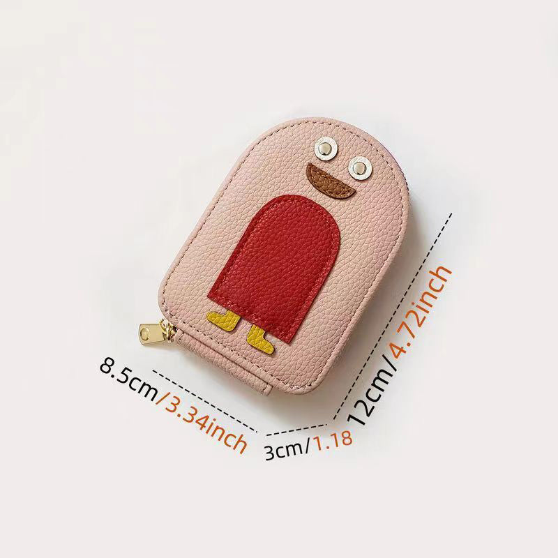 Cute Penguin PU Credit Card Coin Purse