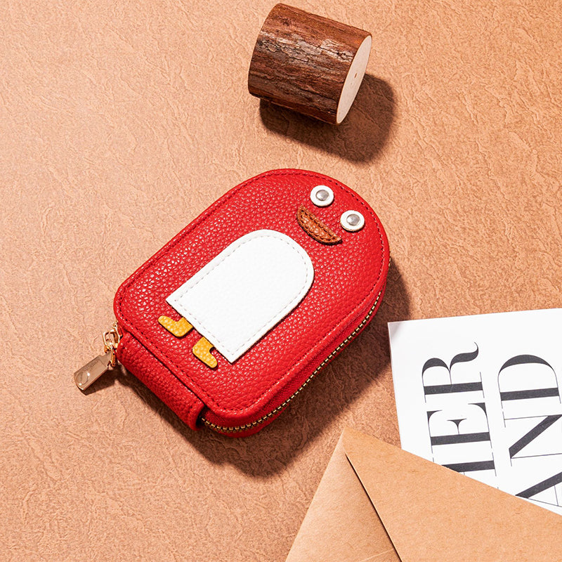 Cute Penguin PU Credit Card Coin Purse