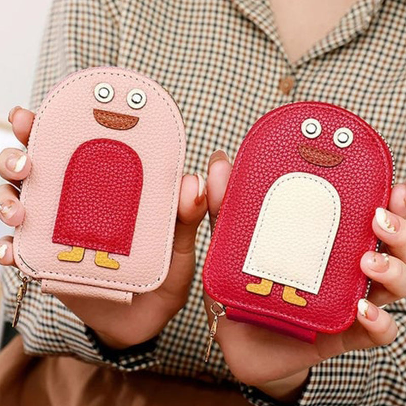 Cute Penguin PU Credit Card Coin Purse