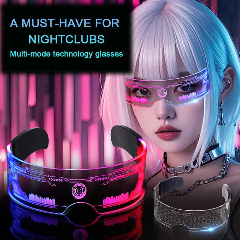 LED Colorful Luminous Technology Glasses Available For Bar Disco Party