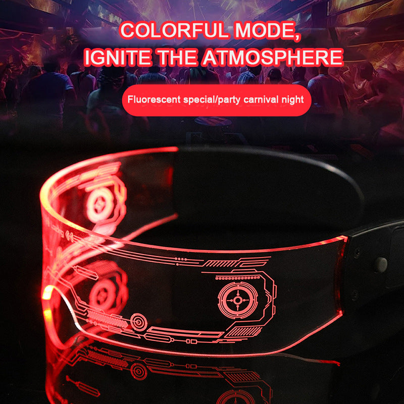 LED Colorful Luminous Technology Glasses Available For Bar Disco Party