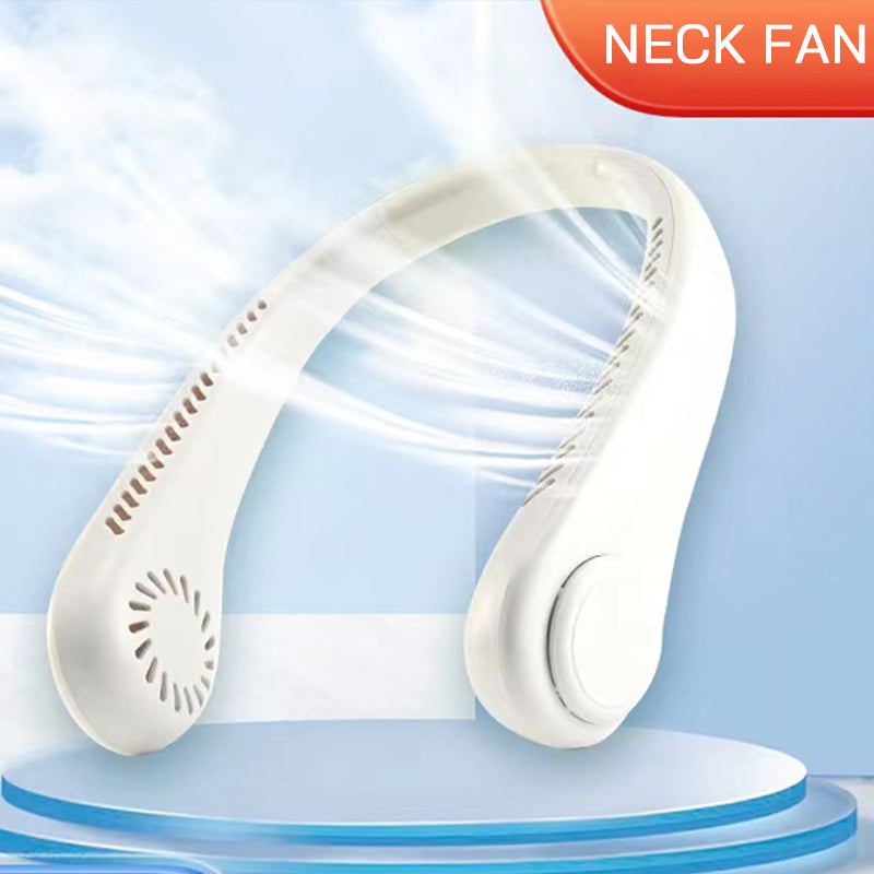 USB Charging Portable Outdoor Mini Leafless Hanging Neck Fan