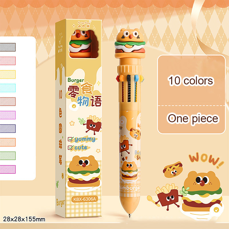 Cartoon Retractable Gel Pens – Multicolor Cute Stationery
