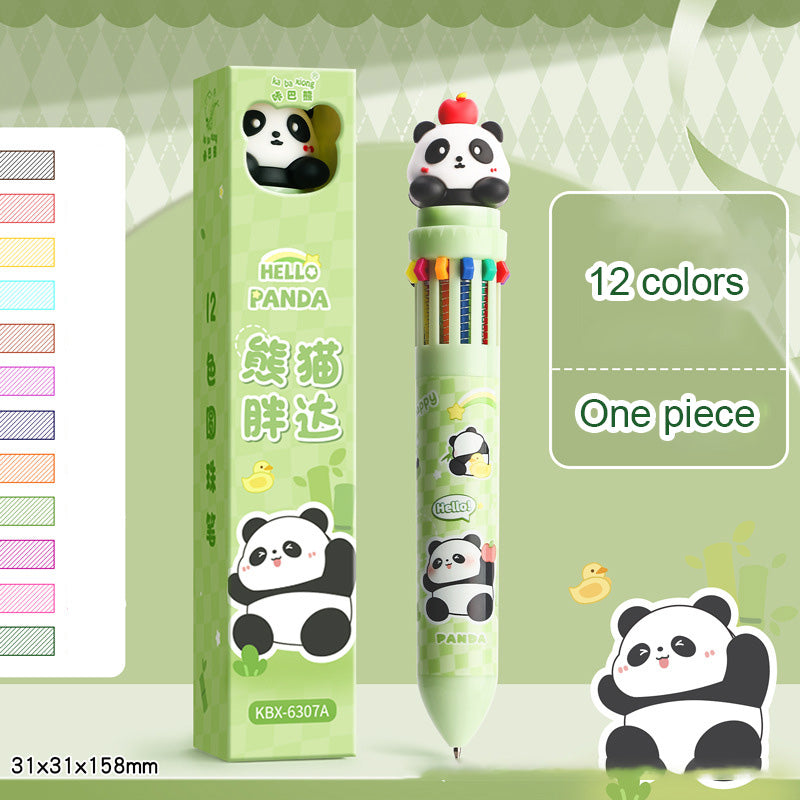 Cartoon Retractable Gel Pens – Multicolor Cute Stationery