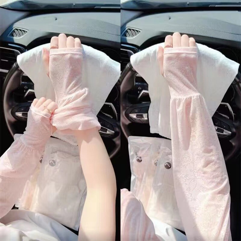 Women's UV Protection Lace Arm Sleeves
