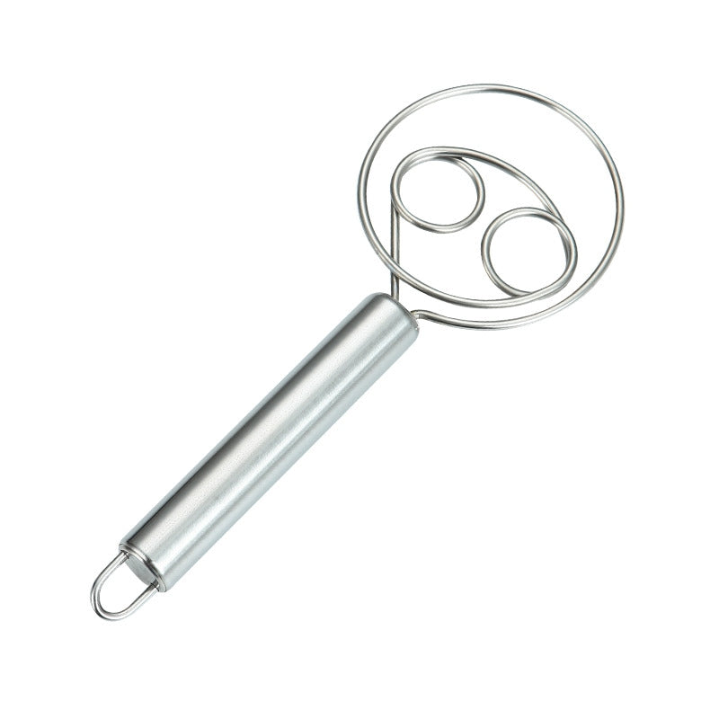 Flour Dough Mixer – Stainless Steel Hand Whisk for Bread, Pastry, and Baking